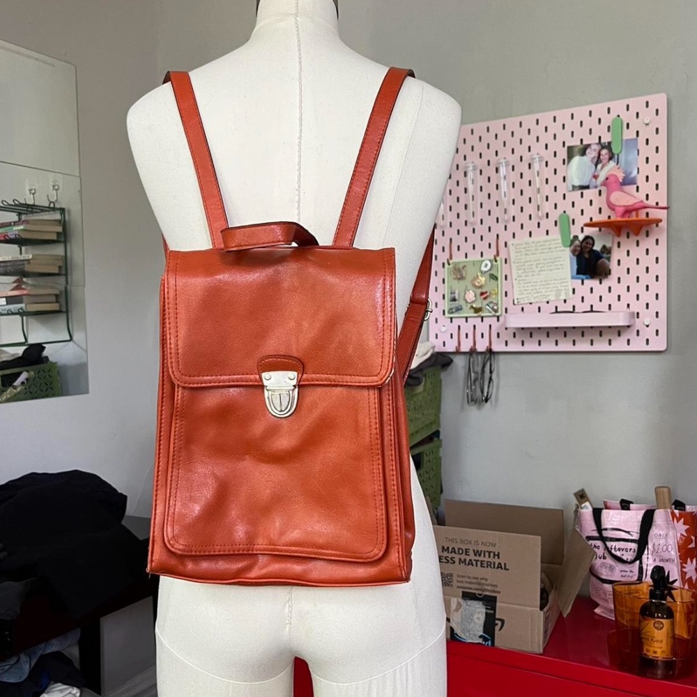 Orange backpack